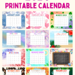 Printable 2024 Monthly Calendar In 2023 | Monthly Calendar |  Calendar 2024