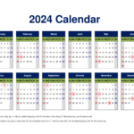 Printable Calendar 2024 One Page With Holidays (Single Page) 2024 | 2024 Julian Calendar Printable