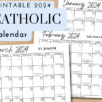 Printable Catholic 2024 Calendar Downloadable .Pdf File Catholic |  Calendar 2024