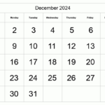 Printable December 2024 Calendar | Free Printable Calendars | December 2024 Calendar Printable