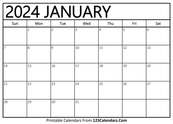 January 2024 Calendar Printable Wiki | Calendar 2024