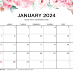 Printable January 2024 Calendar Templates With Holidays | January 2024 Calendar Printable Wiki