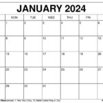 Printable January 2024 Calendar — Wiki Calendar |Wiki Calendar |  Calendar 2024