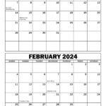 Printable January February 2024 Calendar Template   Thakur Writes | January February March 2024 Calendar Printable