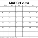 Printable March 2024 Calendar Templates With Holidays | March 2024 Printable Calendar PDF