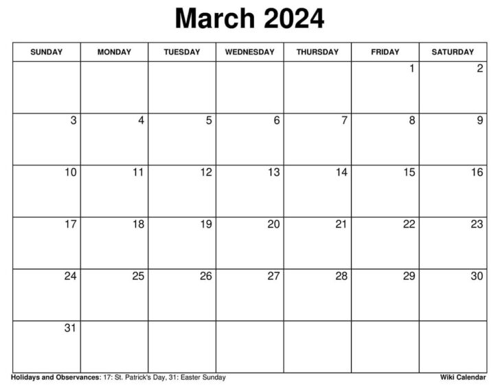 Printable Calendar 2024 Monthly Word | Calendar 2024