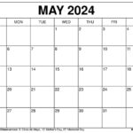 Printable May 2024 Calendar Templates With Holidays | May 2024 Printable Calendar With Holidays