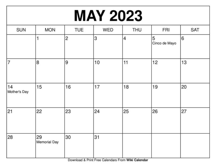 Printable Calendar May 2024 | Calendar 2024