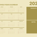 Printable Year 2024 Monthly Calendar   Download In Word |  Calendar 2024