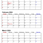 Quarterly Calendars 2024   Free Printable Pdf Templates | 2024 Quarterly Calendar Printable