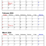 Quarterly Calendars 2024   Free Printable Pdf Templates |  Calendar 2024