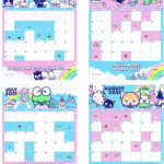 Sanrio Friend Of The Month | Sanrio, Hello Kitty, Calendar Printables |  Calendar 2024