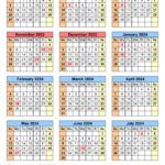 School Calendars 2023/2024   Free Printable Pdf Templates |  Calendar 2024