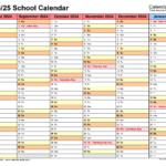 School Calendars 2024/2025   Free Printable Excel Templates |  Calendar 2024