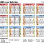 School Calendars 2024/2025   Free Printable Pdf Templates | 2024 And 2025 School Calendar Printable