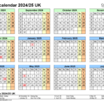 School Calendars 2024/25 Uk   Free Printable Word Templates | Academic Calendar 2024 25 Printable