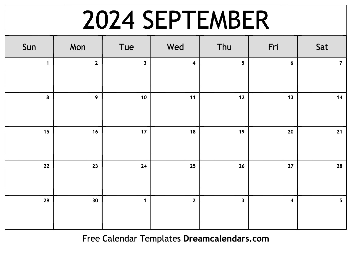 September 2024 Calendar | Free Blank Printable With Holidays |  Calendar 2024