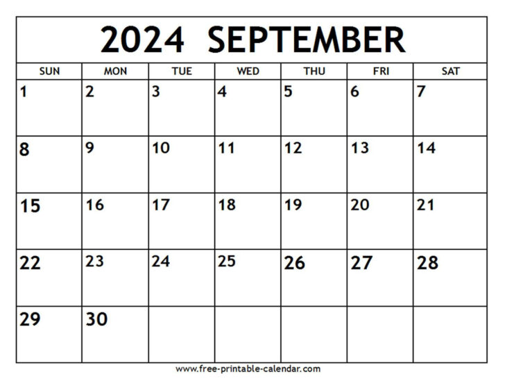 Printable September 2024 Calendar | Calendar 2024