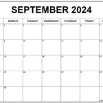 September 2024 Calendar | Free Printable Calendar | Printable September 2024 Calendar