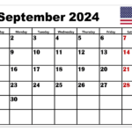 September 2024 Calendar Printable Pdf With Holidays | September 2024 Calendar Printable Free
