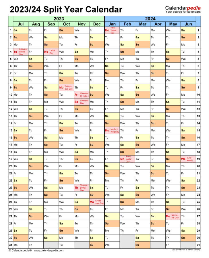 Printable Calendar September 2023 to June 2024 | Calendar 2024