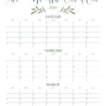 Three Month/Quarterly Calendars   36 Free Calendars | Printabulls | 3 Month Printable Calendar 2024