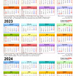 Three Year Calendars For 2022, 2023 & 2024 (Uk) For Pdf | 3 Year Calendar 2021 To 2024 Printable