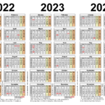 Three Year Calendars For 2022, 2023 & 2024 (Uk) For Word |  Calendar 2024