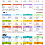 Three Year Calendars For 2024, 2025 & 2026 (Uk) For Pdf | 3 Year Calendar 2024 To 2026 Printable