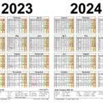 Two Year Calendars For 2023 & 2024 (Uk) For Pdf |  Calendar 2024