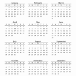 Year 2024 Free Printable 12 Month Calendar | 2024 12 Month Calendar On One Page Printable