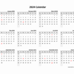 Yearly 2024 Calendars | 2024 Yearly Calendar Printable Word