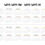 2024 2025 Two Year Calendars   10 Free Printables | Printabulls |  Calendar 2024