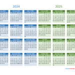 2024 And 2025 Calendar | Calendar Quickly |  Calendar 2024