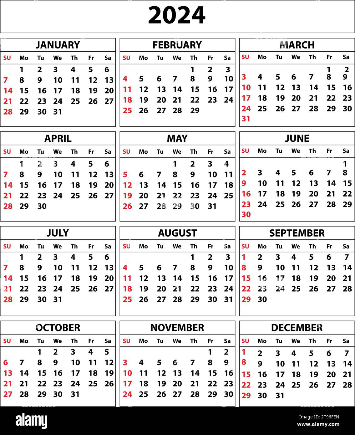 2024 Calendar Set. Color Vector Pocket Calendar Design. The Week | April May and June Calendar 2024