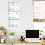 2024 Wall Calendar   3 Month Display Vertical Calendar 2024, Dec |  Calendar 2024