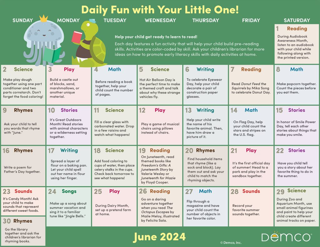 Activity Calendar Archives - Ideas &amp;amp; Inspiration From Demco | June Activity Calendar For Seniors 2024