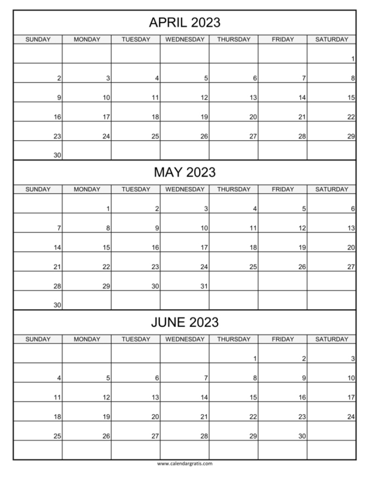 April May June 2024 Calendar Printable Free | Calendar 2024