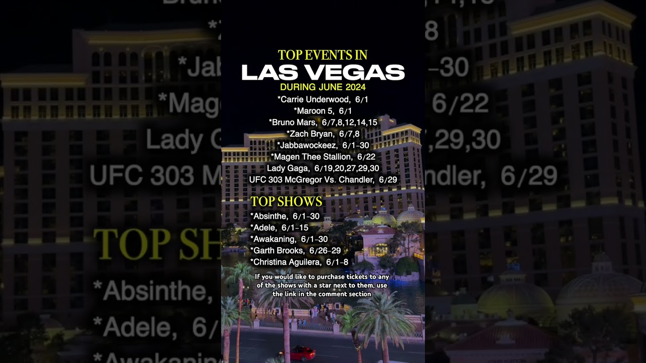 Best Things To In Las Vegas June 2024 - Youtube | Las Vegas Calendar June 2024