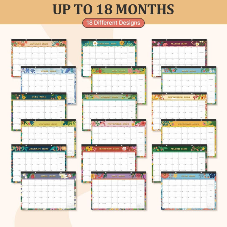 Desk Calendar July 2024 – June 2025 | Calendar 2024