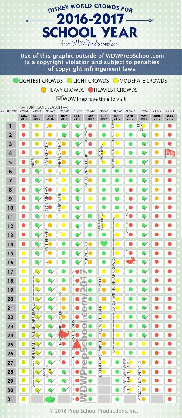 Disney World 2024 Crowd Calendar (Best Times To Go) | Disney World | Calendar 2024