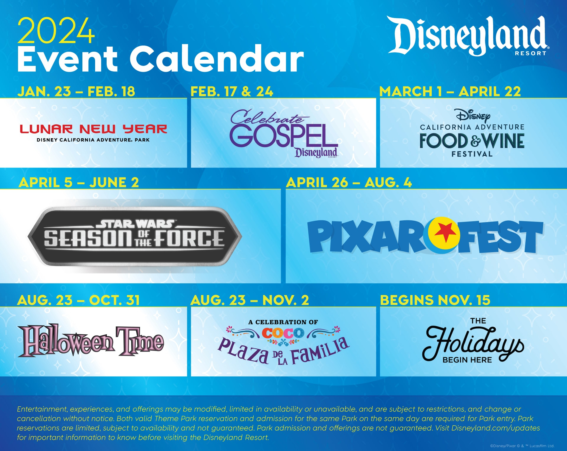 Disneyland Resort Announces Event Dates And More For 2024 | Disney | June&amp;#039;S Journey Calendar Of Events 2024