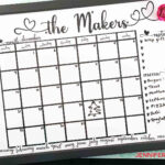 Diy Personalized Whiteboard Calendar With Print & Cut Magnets | June Dry Erase Calendar Ideas 2024