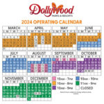 Dollywood'S 2024 Calendar And Operating Schedule |  Calendar 2024