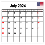 Download Free Monthly 2024 Calendar Printable Pdf With Holidays | Calendar For June And July 2024