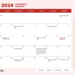 Ecommerce Holiday Calendar 2024: Sales Events And Key Dates | Printful | June&#039;s Journey Calendar Of Events 2024