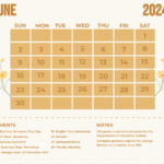 Fancy June 2024 Calendar Template   Edit Online & Download Example | Calendar Of Events For June 2024