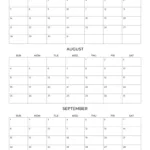 Free 3 Month Calendars 2024 | Calendar For The Month Of June And July 2024