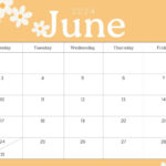 Free Printable, Custom June 2024 Calendar Templates | Canva | Calendar Template For June 2024