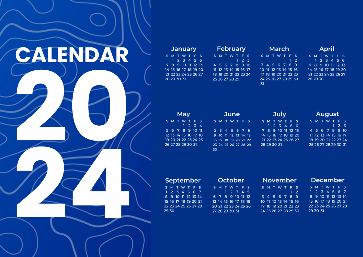 General Blue Calendar 2024 Template - Edit Online &amp;amp; Download | June 2024 Calendar General Blue